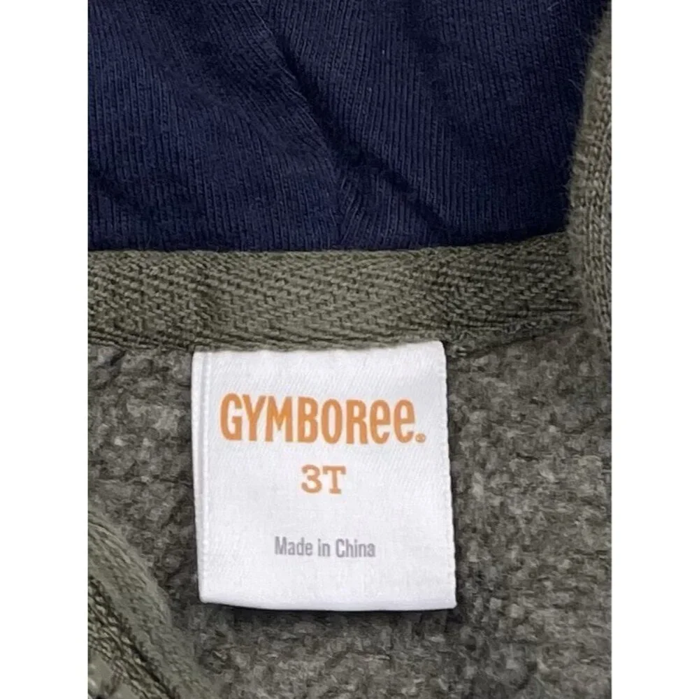 GYMBOREE Toddler Boy 3T Green Fall 2016 Mountain Trail Owl Be Comfy HOODIE EUC